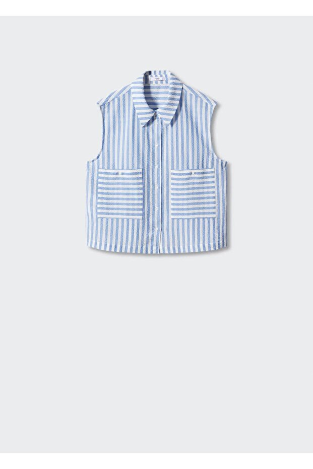 Desenli Kolsuz Gömlek - 18