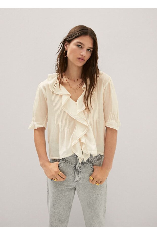 Yıpranmış Paçalı Wideleg Jean - 20