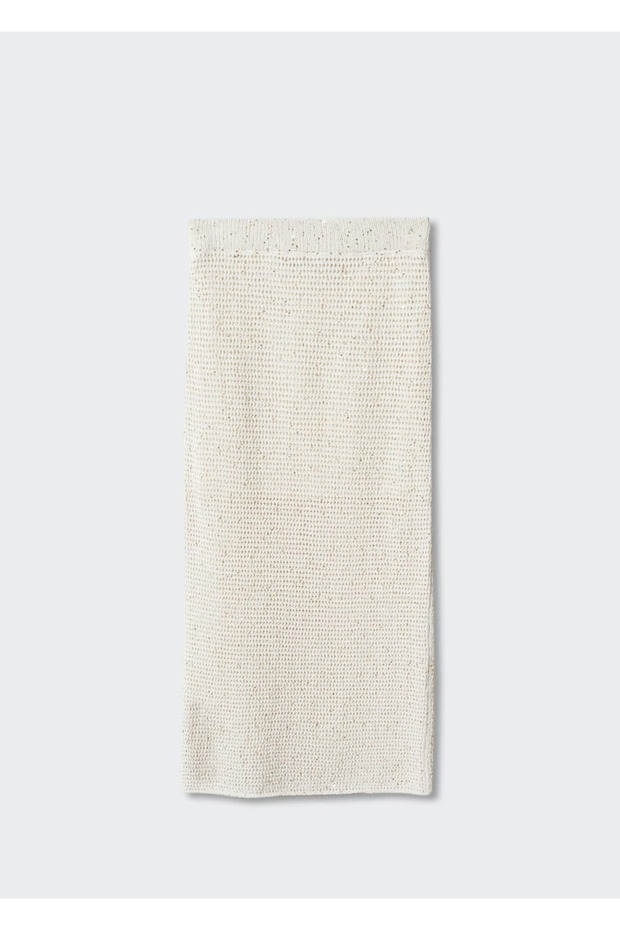 Ajur Örgü Triko Etek - 10