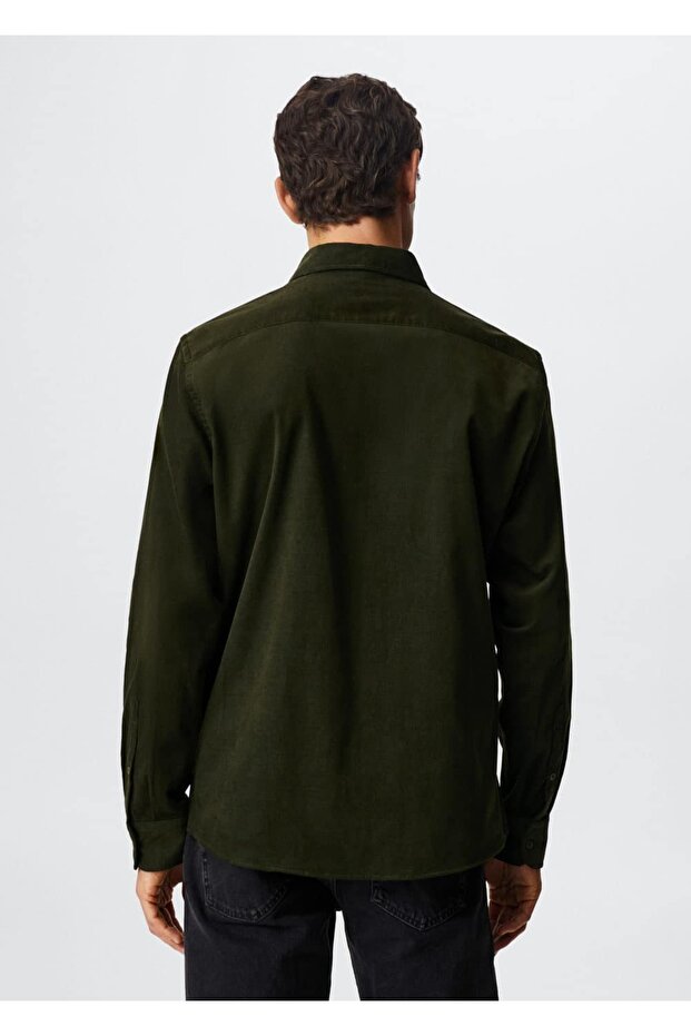 Regular Kesim Mikro Fitilli Gömlek - 11