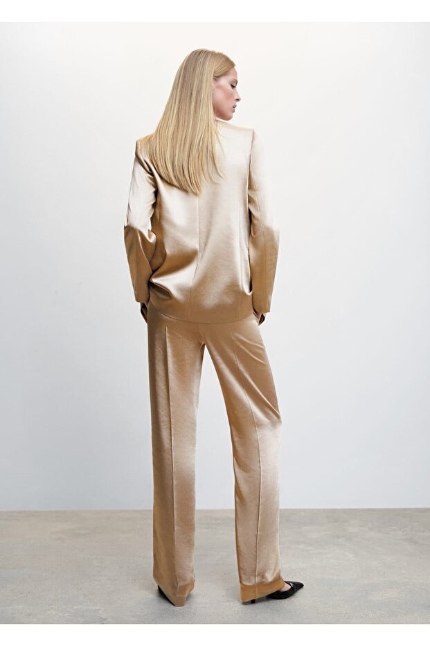 Saten Blazer Ceket - 12