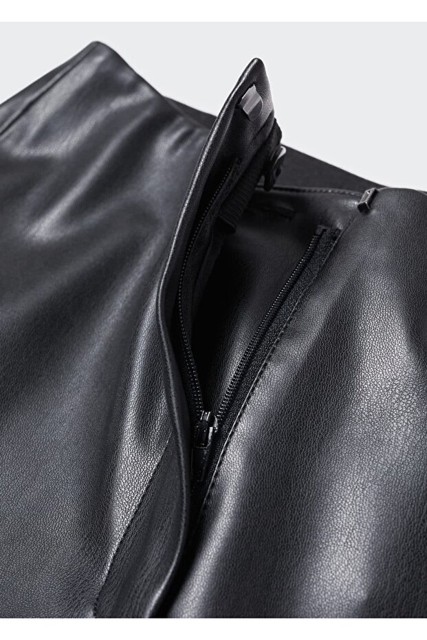 Deri Görünümlü Pantolon - 16