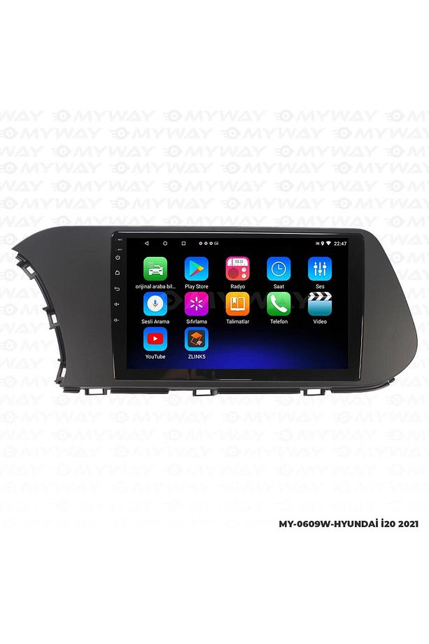 HYUNDAİ İ20 ANDROİD 12 MULTİMEDYA CARPLAY 2gb RAM+32gb HDD 2021 NAVİGASYON EKRAN - 1
