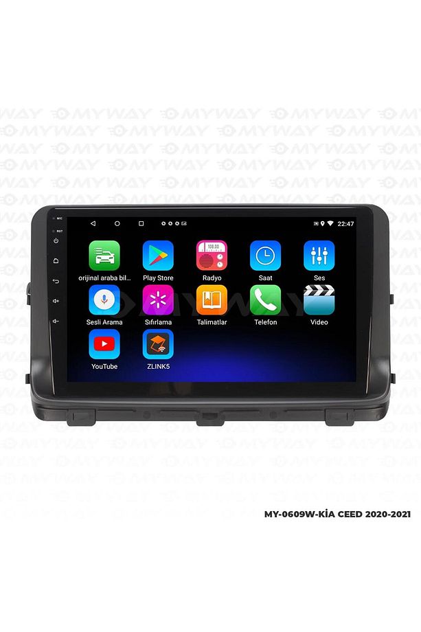 KİA CEED ANDROİD 12 MULTİMEDYA CARPLAY 2GB RAM+32GB HDD 2020-2021 NAVİGASYON EKRAN - 1