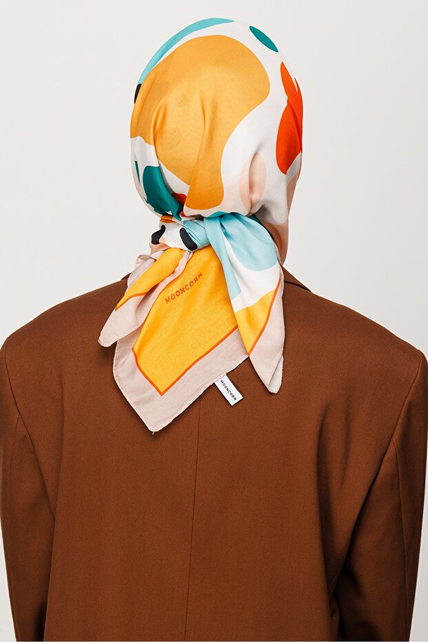 Bloom Pattern Digital Soft Scarf - 1