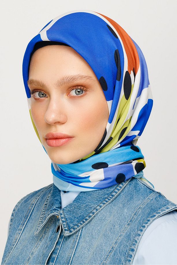 Bloom Desen Dijital Soft Eşarp - 1
