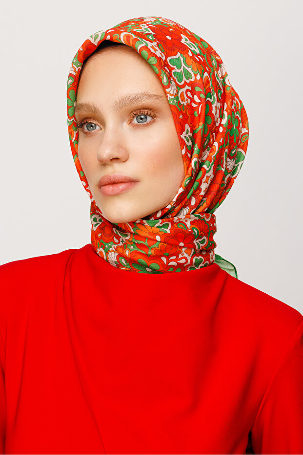 Daisy Desen Dijital Soft Eşarp - 3