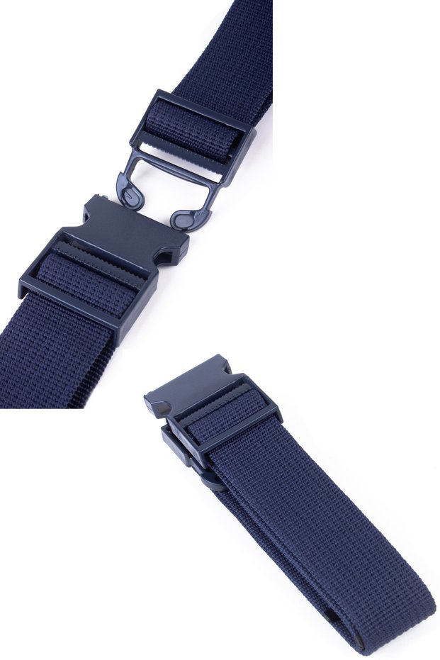 Dark Blue Colored Air Force Tactical Military Woven Palaska Belt with Plastic Buckle