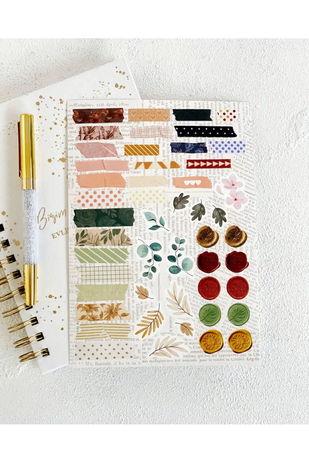 Vintage SCRAPBOOK PLANNER STICKER SET