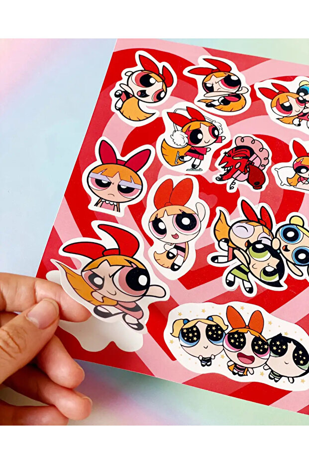 POWERPUFF GIRLS BLOSSOM PINK STICKER SET