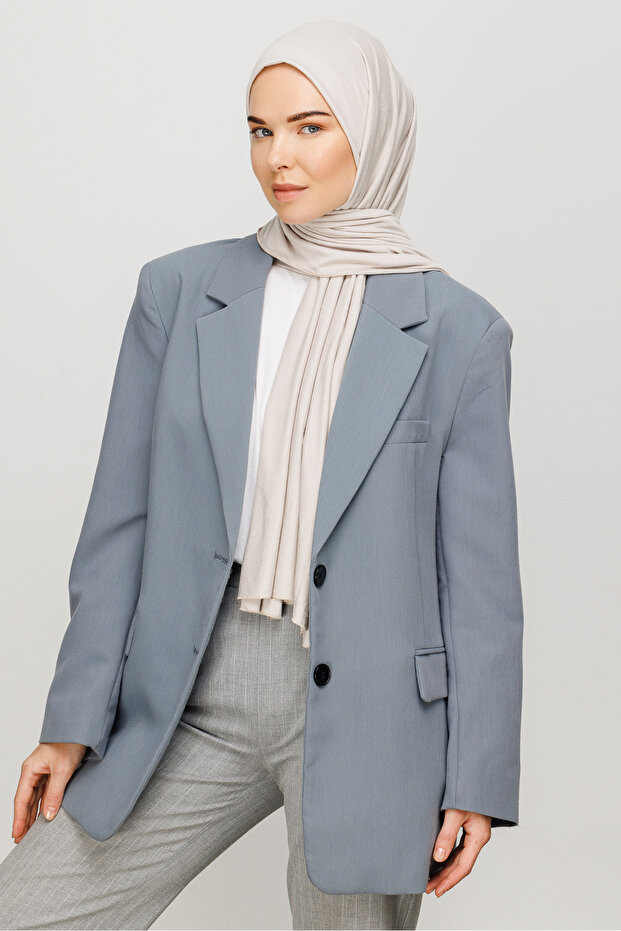 Combed Cotton Shawl - 1