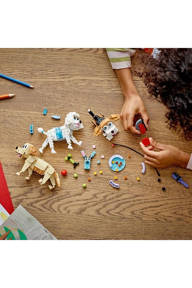 Creator Sevimli Köpekler 31137-7 Yaş ve Üzeri Çocuklar İçin Beagle, Poodle ve Labrador Modeller - 4