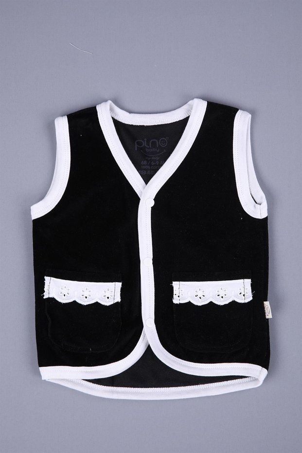 Velvet Pocketed Baby Kids Vest 1701