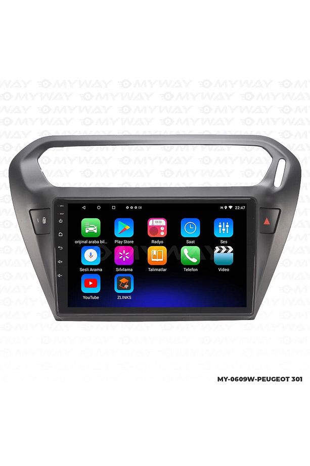 CİTROEN C ELYSEE ANDROİD 12 MULTİMEDYA CARPLAY 2GB RAM+32GB HDD NAVİGASYON EKRAN - 1