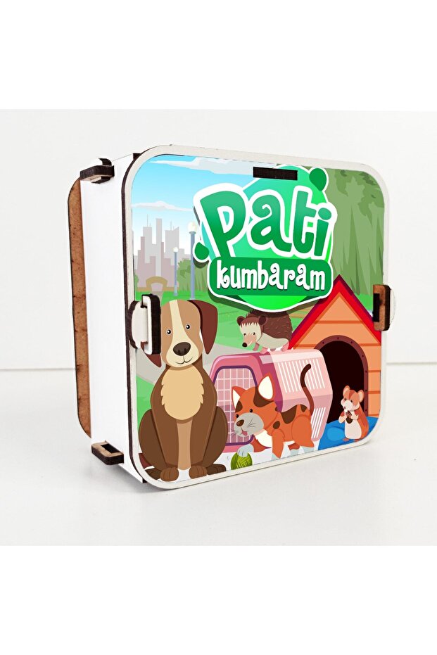 Paw Piggy Bank Educational Learning Developer Wooden Disassembled Toy