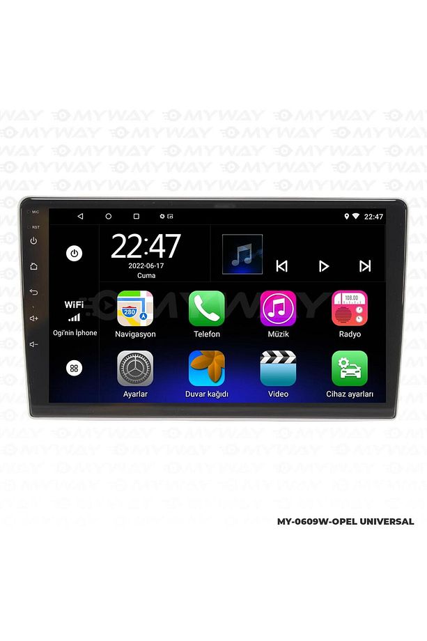 OPEL CORSA D ANDROİD 12 MULTİMEDYA CARPLAY 2GB RAM+32GB HDD NAVİGASYON OEM EKRAN - 3