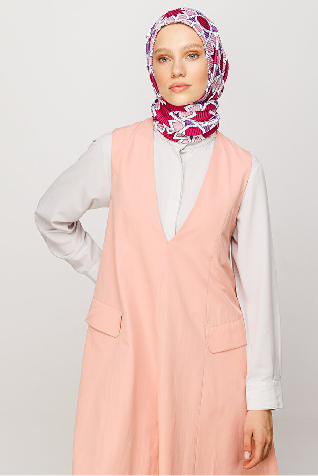 Şira Pattern Pleated Scarf - 3