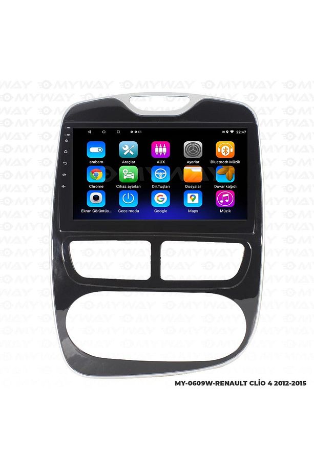 RENAULT CLİO 4 ANDROİD 12 MULTİMEDYA CARPLAY 2GB RAM+32GB HDD NAVİGASYON 2012-2015 EKRAN - 2