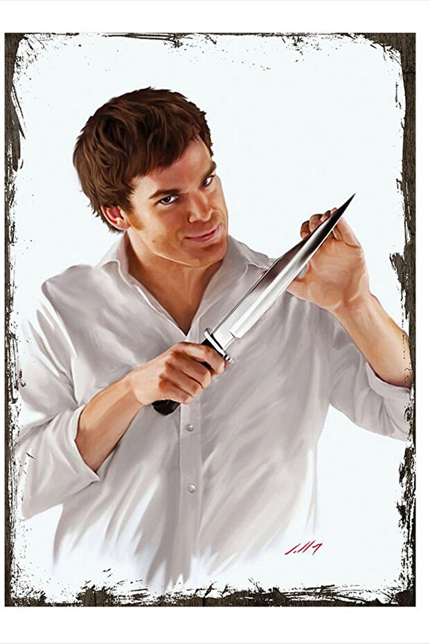 Ahşap Tablo Dexter Morgan - 1