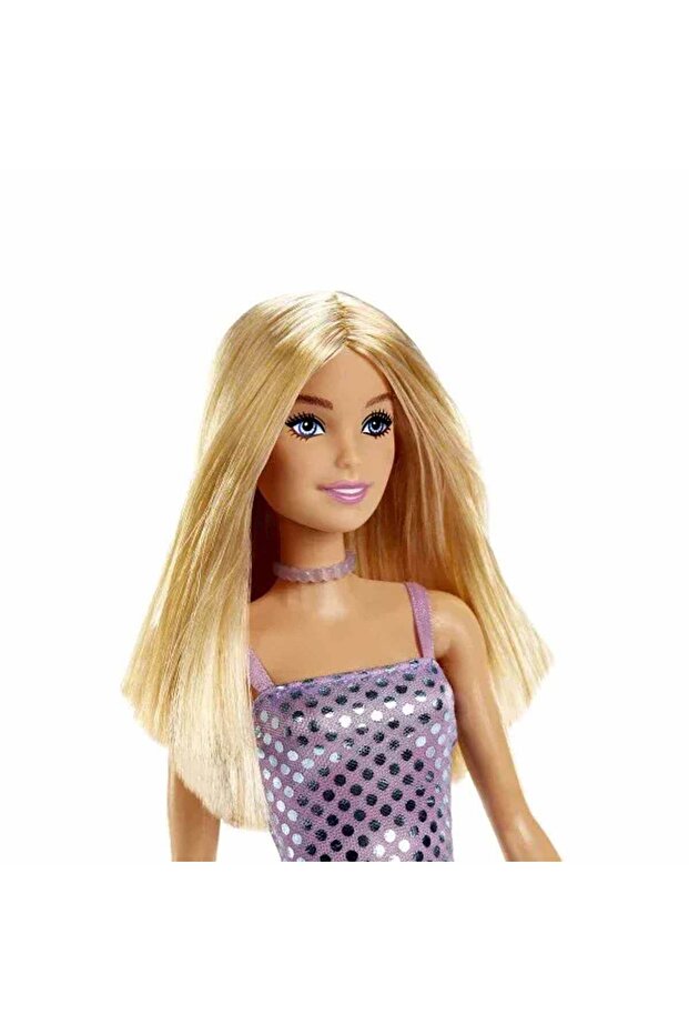 Pırıltılı - Mor Pullu Elbise Sarışın - 3