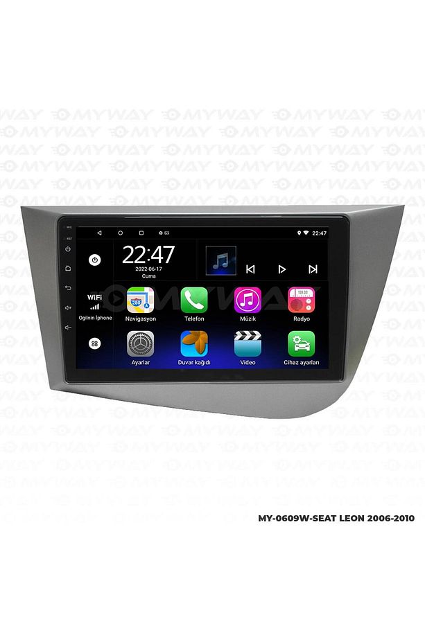 SEAT LEON ANDROİD 12 MULTİMEDYA CARPLAY 2GB RAM+32GB HDD 2006-2010 NAVİGASYON EKRAN - 3