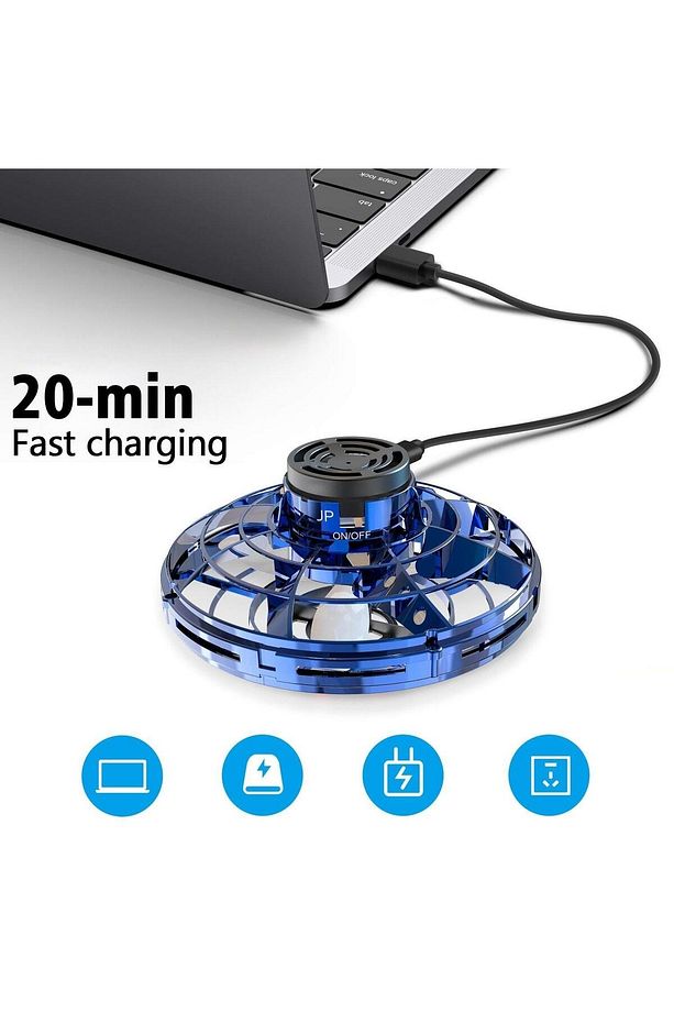 Mini Drone Uçan Top Oyuncak, 360° Dönen Ve Parlayan Led Işıklı - 19