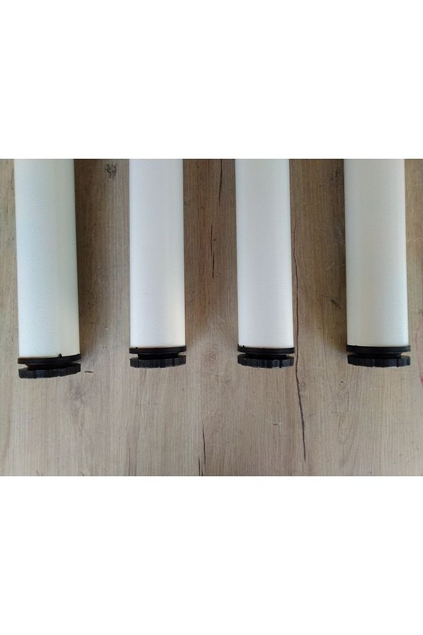 4 Adet- Metal Boru Ayak- Masa Ayağı-72,5cm-ayarlanabilir - 5