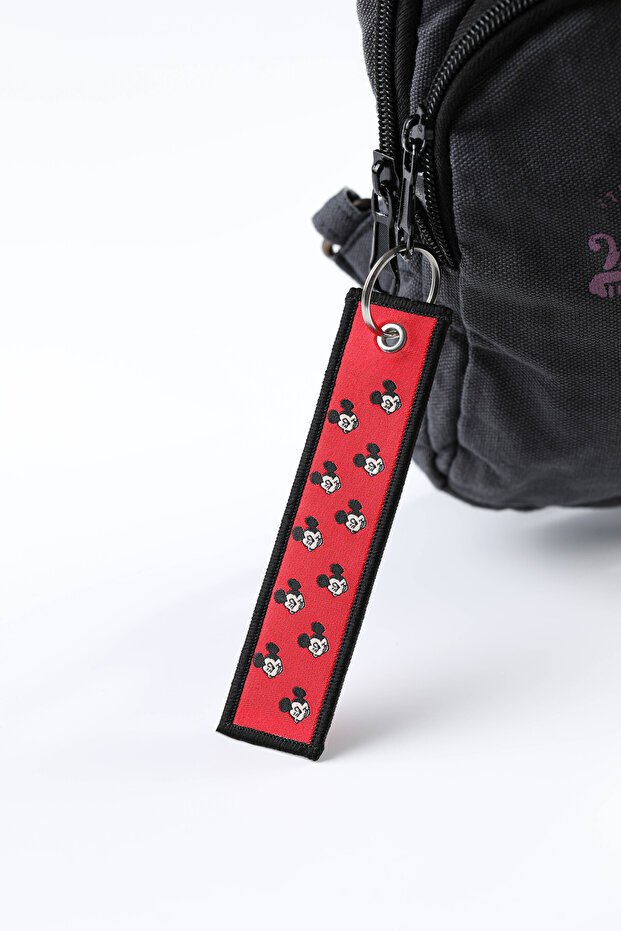 Mickey Mouse Double Sided Woven Fabric Keychain