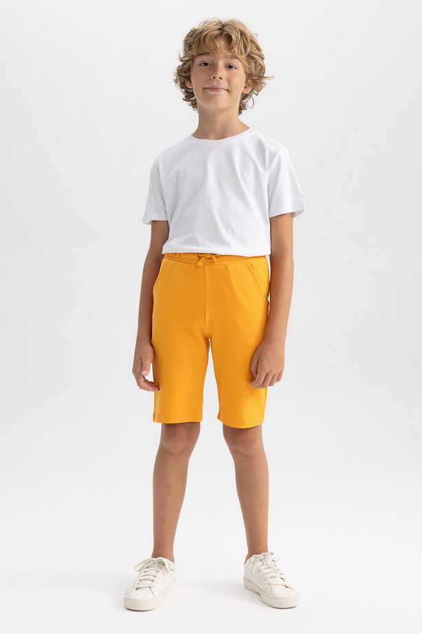 Erkek Çocuk Regular Fit Sweatshirt Kumaşı Şort - 1
