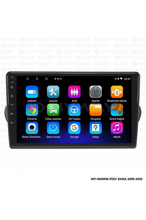 FİAT EGEA ANDROİD 12 MULTİMEDYA CARPLAY 2GB RAM+32GB HDD NAVİGASYON EKRAN - 2