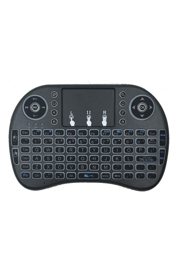 Mini kablosuz klavye tek el klavye 2.4G USB kablosuz klavye - 4