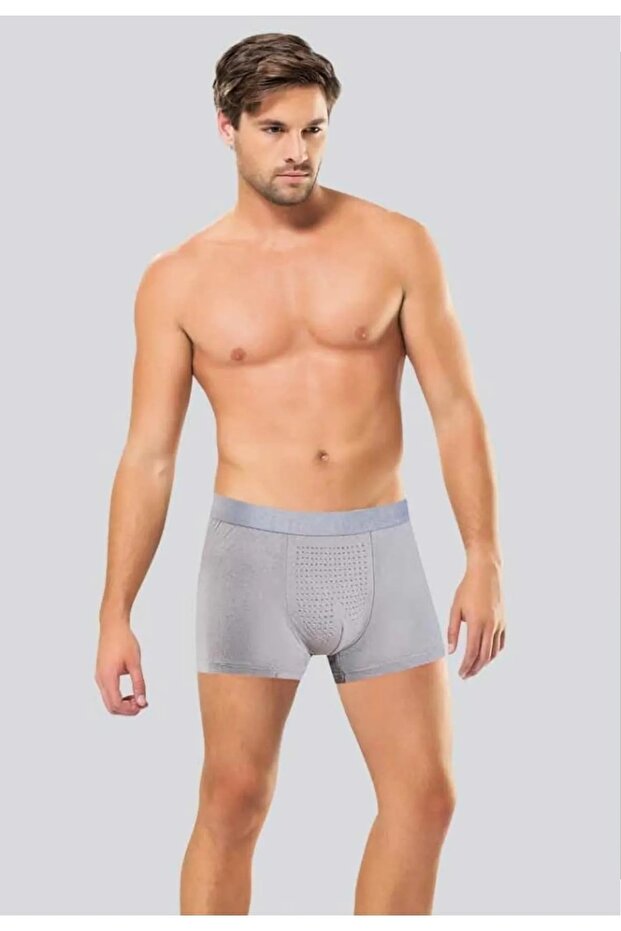 5 Pieces Solid Color Lycra Bamboo Men's Boxers 96% Bamboo 4% Lycra