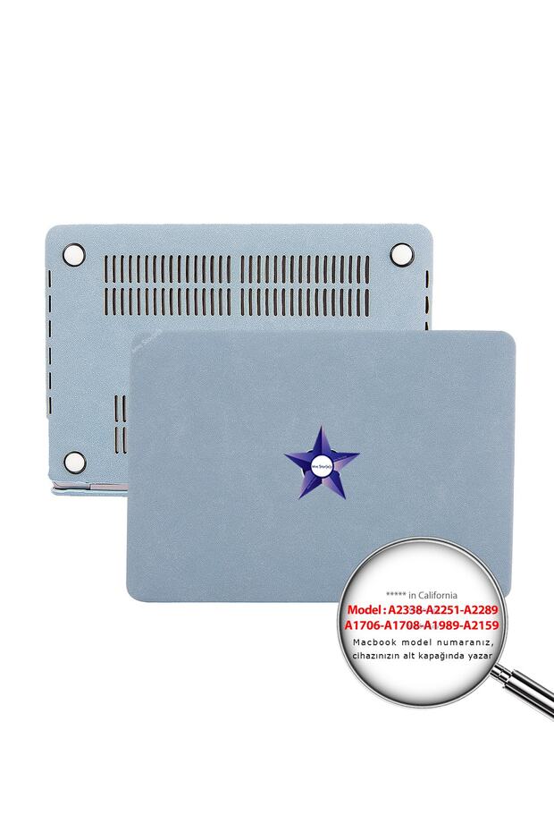 Macbook Pro Kılıf 13inç M1 M2 Çip Kumaş Kaplama A1706 A1708 A1989 A2159 A2251 A2289 A2338 Goat01 - 1