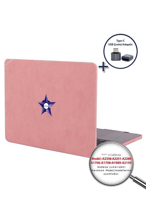 Macbook Pro Kılıf 13inç M1 M2 Çip Kumaş Kaplama A1706 A1708 A1989 A2159 A2251 A2289 A2338 Goat01 - 2