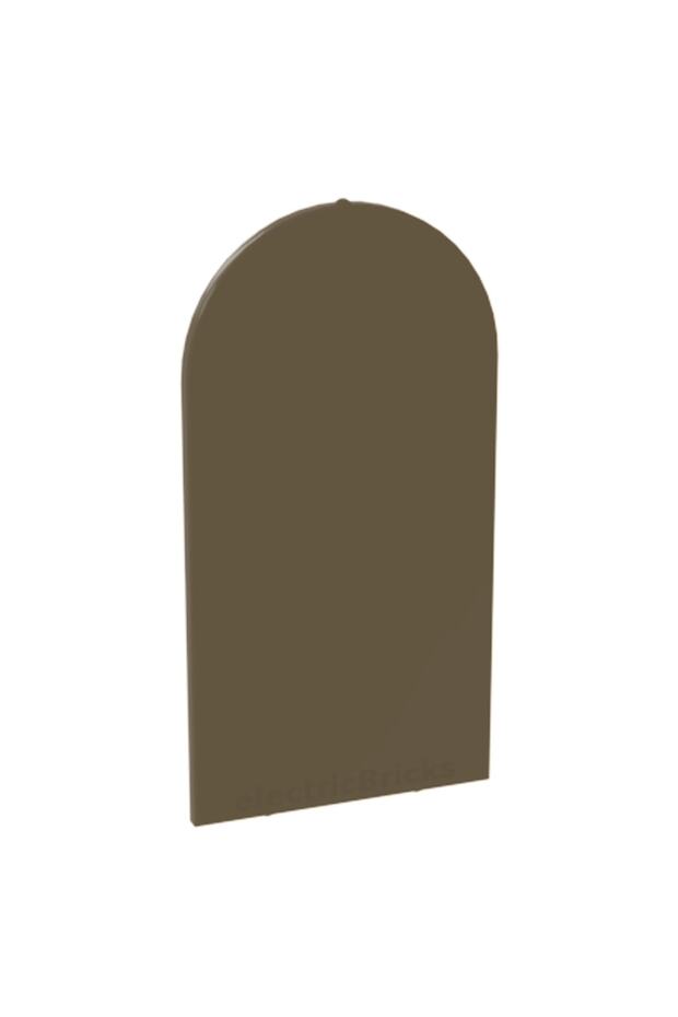Accessory Custom MOC Creator 1 x 6 x 7 Large Window Arched Dark Tan Glass 1 piece