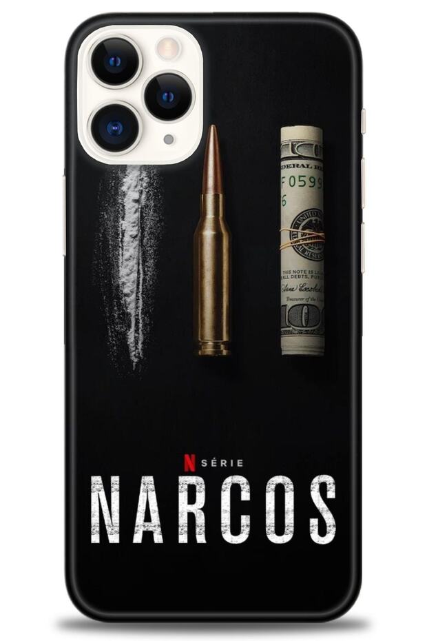 حافظة متوافقة مع هاتف iPhone 12 Pro Max مطبوعة بدقة HD - Narcos + واقي شاشة كامل