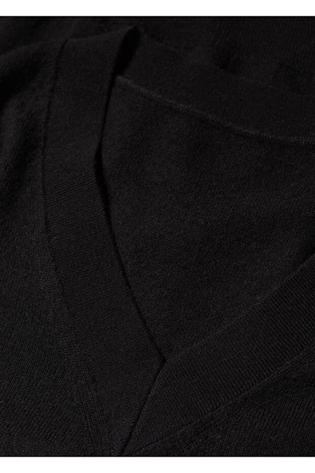 %100 Yün V Yaka Kazak - 7