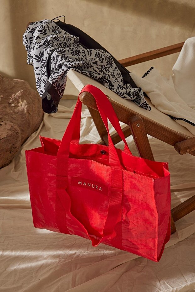 ПЛАЖНА ЧАНТА ЧЕРВЕНА - 1