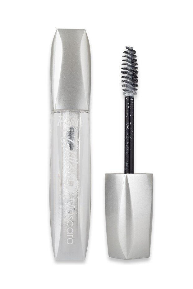 Simli Glitter Gümüş Maskara - 1