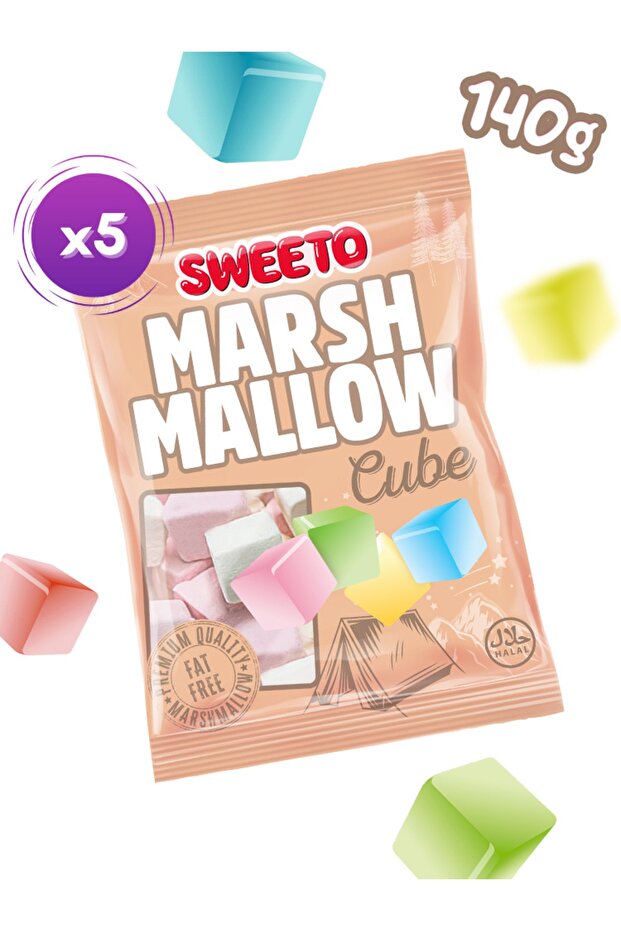Marshmallow Cube 140gr x 5 - 1