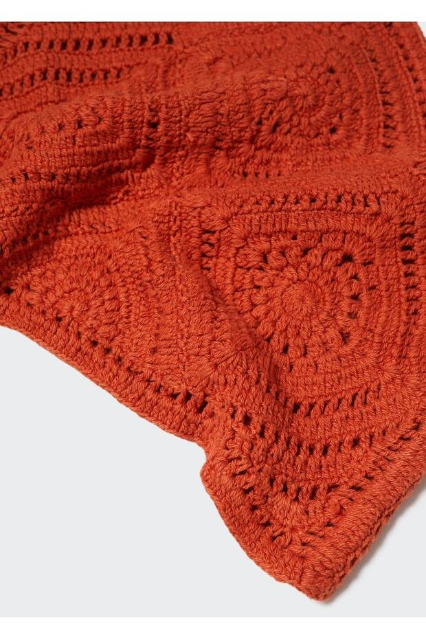 Asimetrik Kroşe Bluz - 5