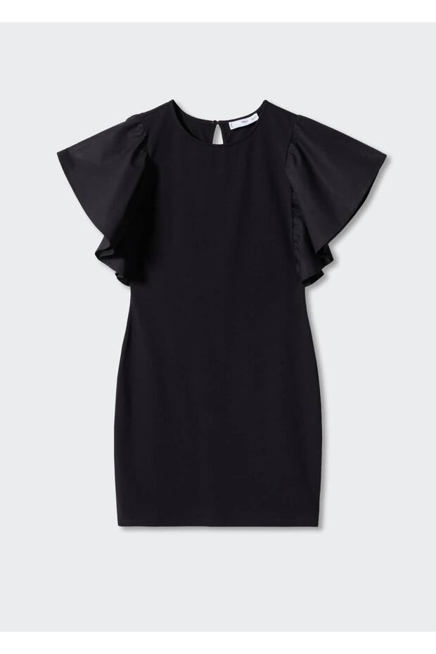 Kol Detaylı Elbise - 3