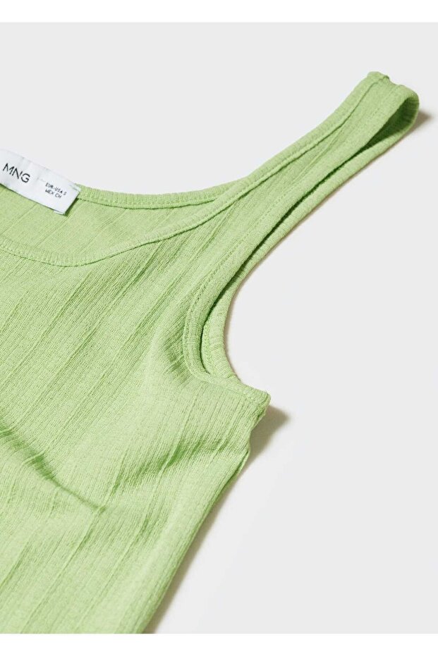 Askılı Fitilli Tişört - 5