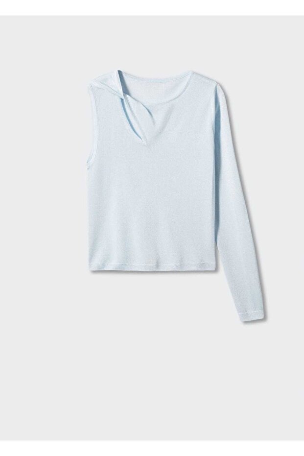 Asimetrik Ince Triko Kazak - 3