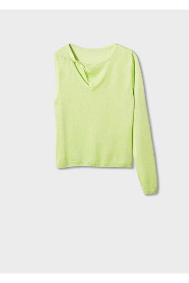 Asimetrik Ince Triko Kazak - 3