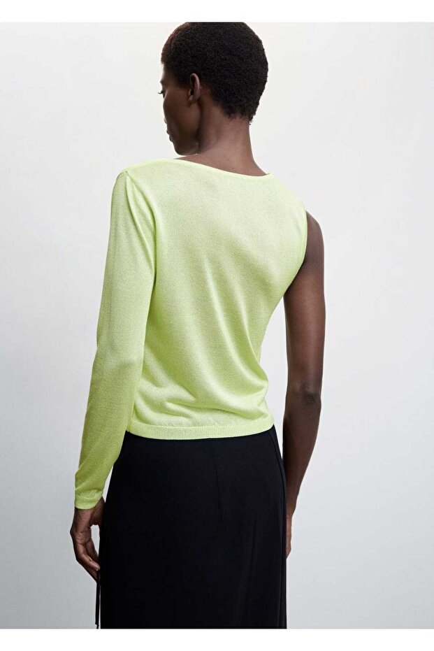 Asimetrik Ince Triko Kazak - 4