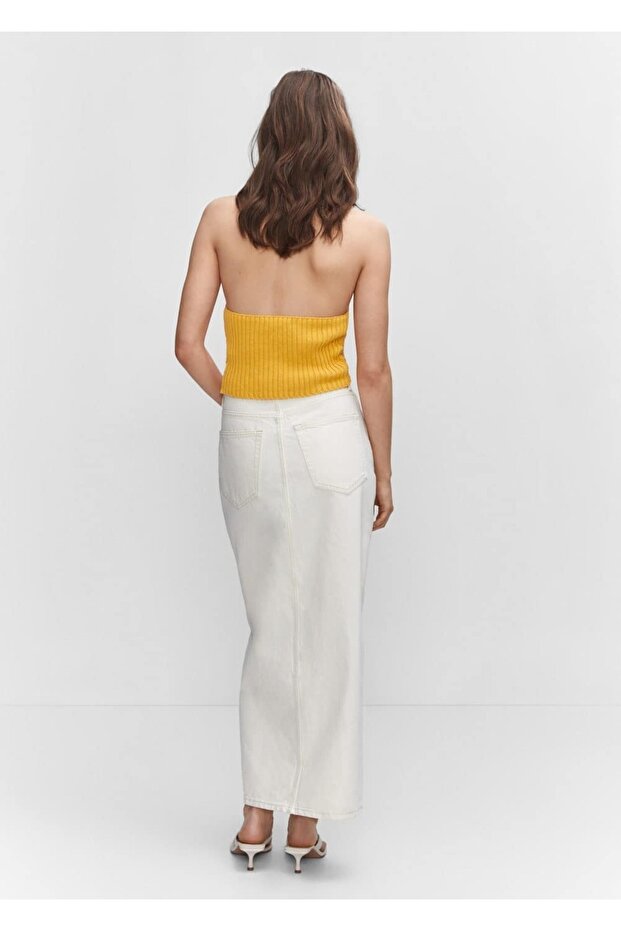 Halter Yakalı Kroşe Bluz - 4