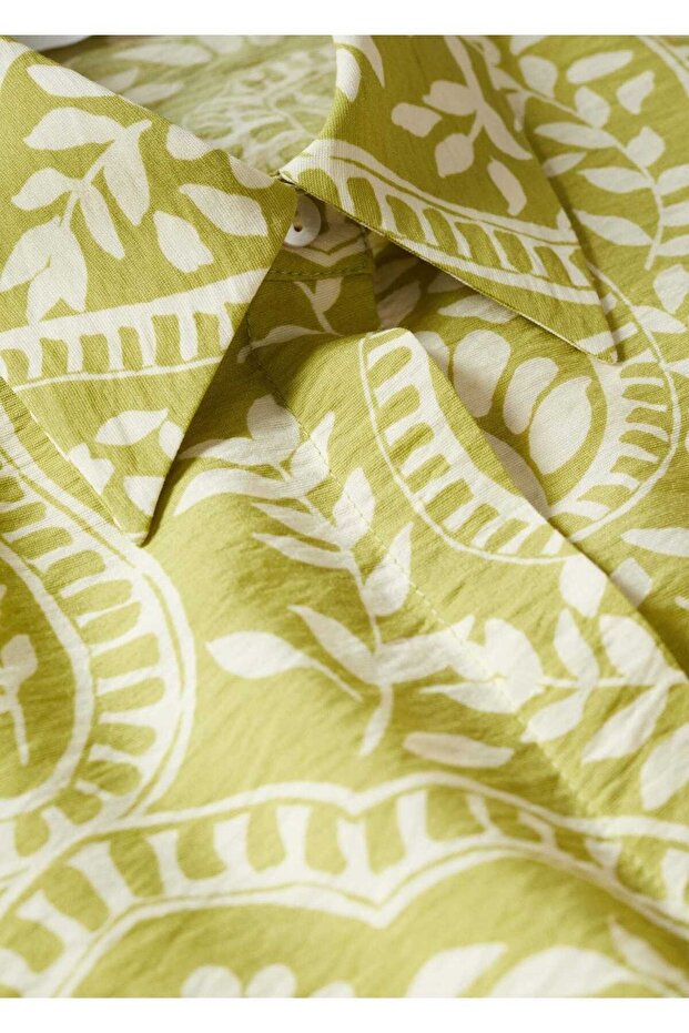 Desenli Düğümlü Gömlek - 6