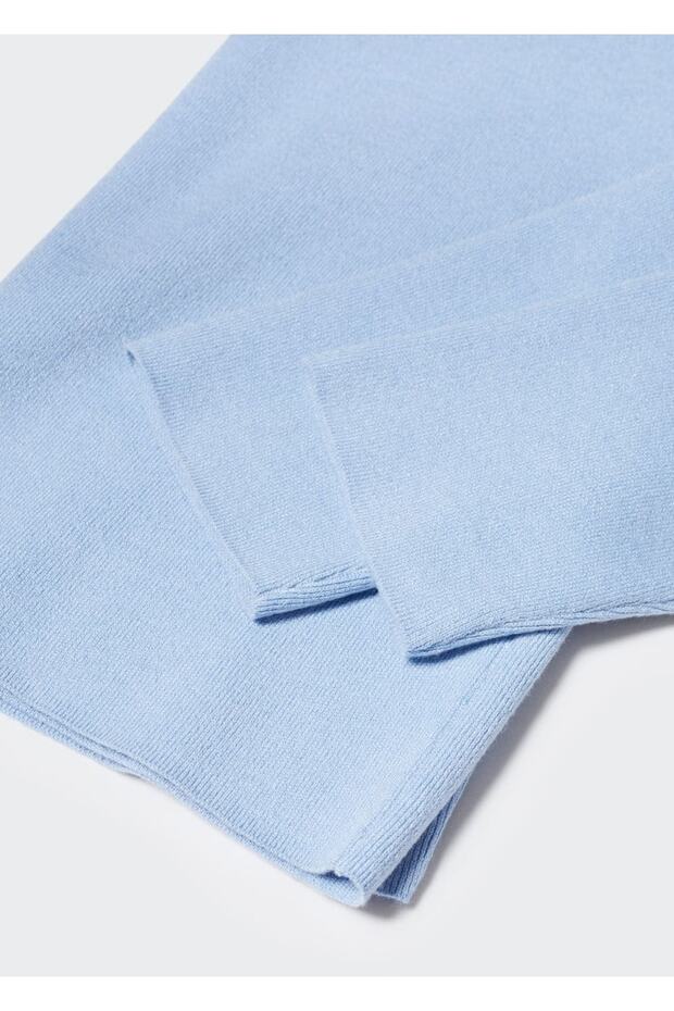 Kayık Yaka Ince Triko Kazak - 5