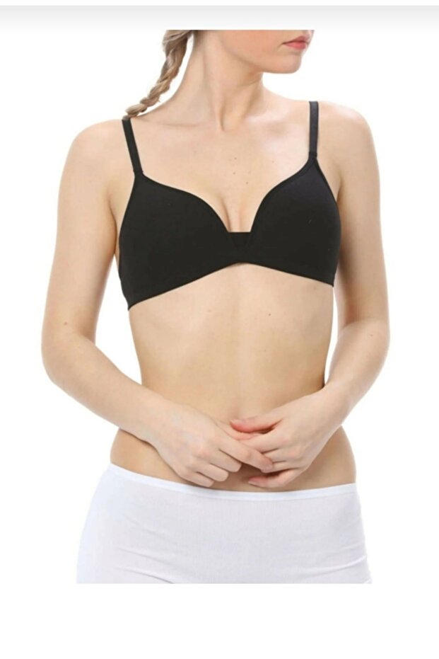 2211 حمالة صدر مودال ناعمة بدون سلك أسود - 1